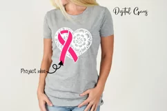Breast cancer survivor, heart SVG / DXF / EPS / PNG file Product Image 5