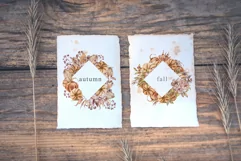 Pumpkin frame clipart. Floral bouquet png clipart Product Image 3