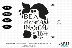 Sublimation mug designs, be a mermaid printable quote Product Image 3