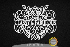 Classy and Fabulous Papercut SVG Product Image 1