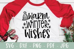Warm Winter Wishes SVG | Christmas SVG Product Image 1