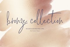 Bronze Watercolor Brushes PNG Backgrounds Product Image 1