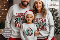 Retro Mrs. Claus |Christmas Vibes Sublimation Png Product Image 5