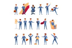 Entrepreneur icons set, cartoon style Product Image 1