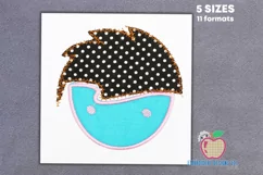 Face Of The Cute Little Boy Embroidery Design Product Image 1