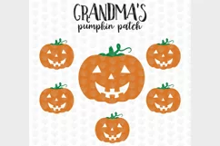 GrandMa's Pumpkin Patch - Halloween SVG EPS DXF PNG Cut File Product Image 2