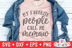 My Favorite People Call Me Memaw| Mother's Day SVG Product Image 1