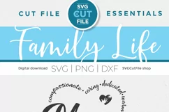 Mum svg - a mother's day SVG with mum heart shape Product Image 4