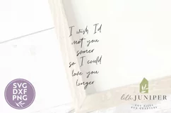 I Wish I'd Met You Sooner SVG Files, Wood Sign SVG Product Image 2