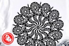 Mandala snake svg Nature Png Cricut downloads Monogram Pdf Product Image 2