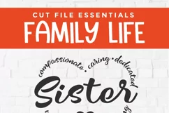 Sister svg, a sister svg heart design for sister's day Product Image 6
