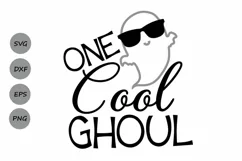 One Cool Ghoul Svg, Halloween Svg, Ghost Svg, Ghoul Svg. Product Image 1