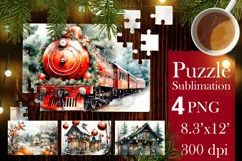 Christmas Puzzles PNG |Kids Puzzles Sublimation 3 Product Image 1