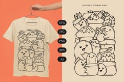 Houseplant Doodle T-shirt | SVG Product Image 1
