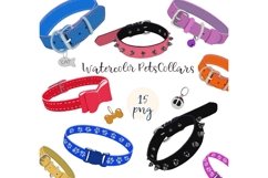 Watercolour pets collars Product Image 1