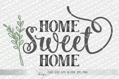 Home Sweet Home SVG | Farmhouse Sign SVG | dxf and more Product Image 3