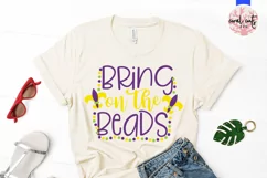Bring on the beads - Mardi Gras SVG EPS DXF PNG Product Image 2