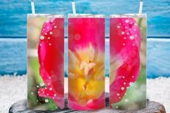 Spring Tulip Photo for Skinny Tumbler Wrap PNG Product Image 4
