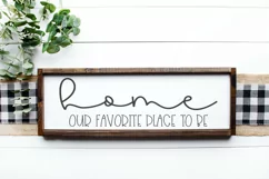 Home Our Favorite Place to Be SVG DXF PNG Cut File Product Image 2