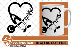 Nurse Stethoscope svg, Doctor svg, Healthcare svg, Medical Product Image 1