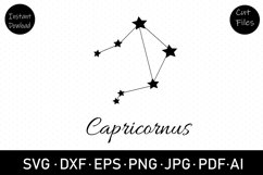 Capricornus svg , dxf , Silhouette, clipart, svg cut file Product Image 1