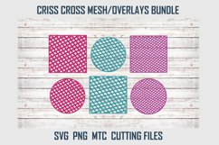 Criss CrossDesign Mesh Overlay Paper SVG Cut File Bundle Product Image 1