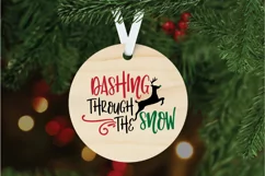 Dashing Through the Snow SVG File - Christmas SVG File Product Image 5