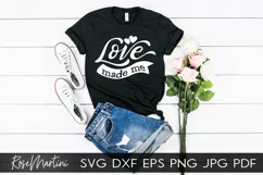 Love Made Me SVG Valentines Day Baby Kids V-Day Product Image 7