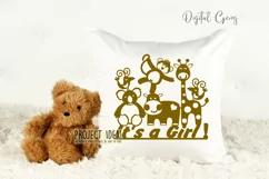 It's a Girl paper cut design SVG / DXF / EPS / PNG files Product Image 5
