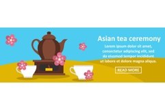 Asian tea ceremony banner horizontal concept Product Image 1