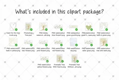 Family Tree clipart, Watercolour clipart, Tree clipart, Product Image 2