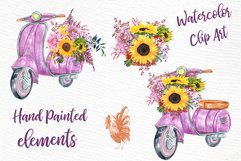 Watercolor Sunflowers Bouquets Product Image 2