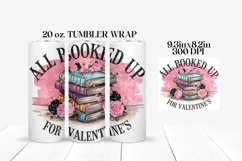 All Booked Up For Valentine&#039;s Tumbler Wrap Sublimation Product Image 2
