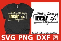 Feeling Kinda IDGAF-ish Today svg, Sarcastic, Funny Quote Product Image 1