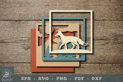 Mountain Fox Layered Shadow Box 2 Product Image 2