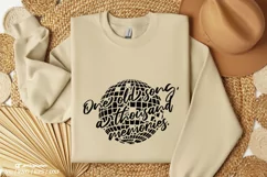 One Old Song Svg, Retro Music Svg, Disco Vintage Style Svg Product Image 2