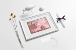 Love layered paper cut |I Love You card paper cut Product Image 2