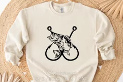Fish and hooks Svg, Fishing Svg, Fishhooks Svg, Fish Svg Product Image 2