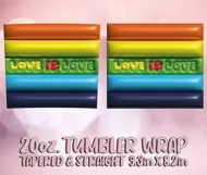 3D LGPT Flag Tumbler Wrap 20oz Love Is Love Sublimation PNG Product Image 2