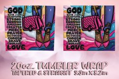 3D God Says I Am Chosen Puffy Tumbler Wrap 20oz Sublimation Product Image 2