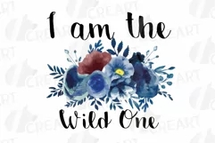 Wild One navy blue and blush floral shirt png, family shirt Product Image 10