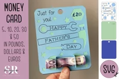 Fathers day Money card | Paper cutting | Money card SVG Product Image 1