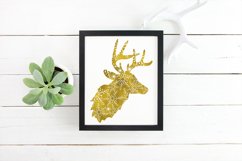 Snowflake deer SVG Cutting File - Christmas Quotes Product Image 1