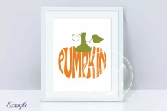 Pumpkin SVG Word Art Product Image 3