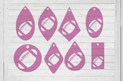 Football earrings template svg dxf png ai files Product Image 1