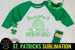 Rainbows Clovers St Patricks Sublimation I St Patty Day Product Image 1