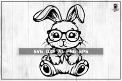 Easter Bunny SVG, Cute Baby animal Cut file Product Image 1