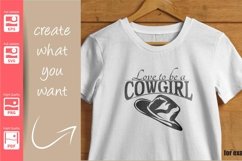 Cowgirl Logo with Hat and Boots - SVG - Set Product Image 3