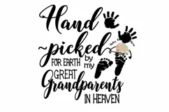 Hand Picked for Earth SVG In Memory of Great Grandparents Product Image 2