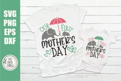 Our first mother's day svg, Mommy and me svg Product Image 1